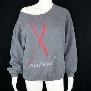 Moschino Jeans 90's AIDS Red Ribbon Sweatshirt